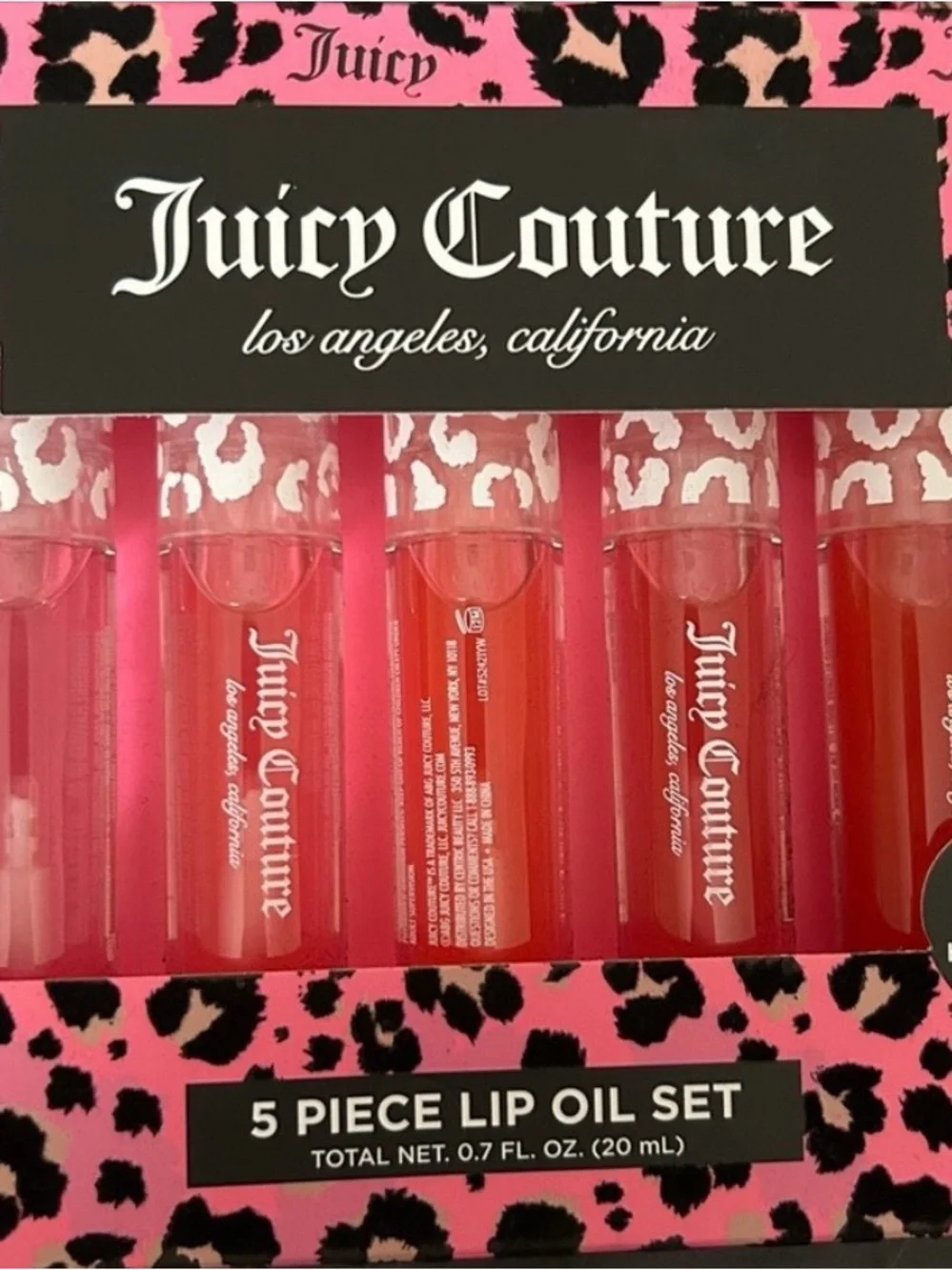 Juicy Couture 5-Piece Pink Lip Oil Set